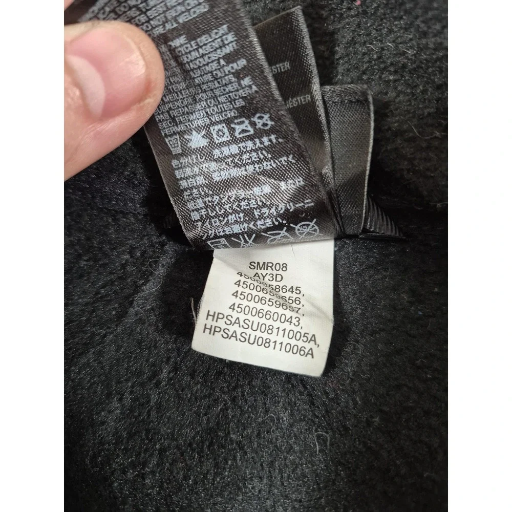 The North Face Jacket Mens L Black Fleece Full Zip Zip Pockets Hiking Outdoor